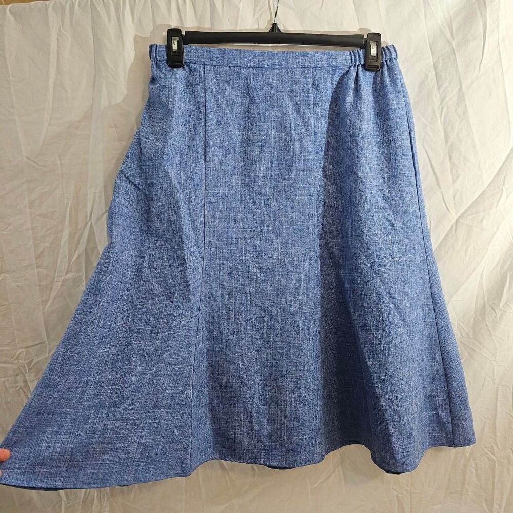 Blue y2k vintage denim style aline skirt